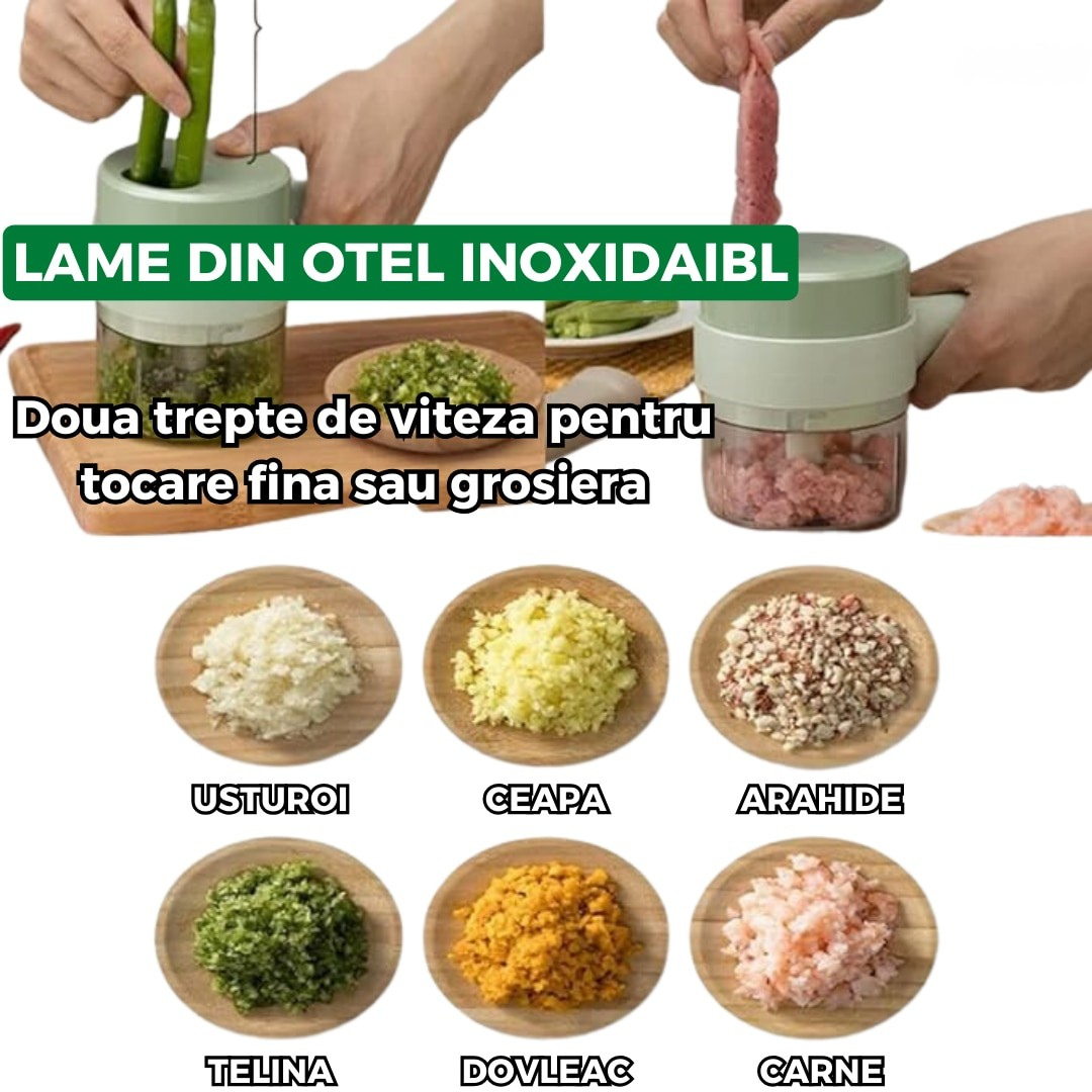 Tocator pentru Alimente, Ideal pentru Taiere Carne, Legume, Fructe, Maruntire Condimente, Portabil, Verde