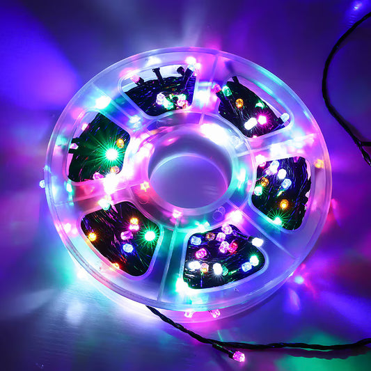 Instalatie de Craciun, becuri model Diamant, rola 100 m, 480 leduri, Multicolor